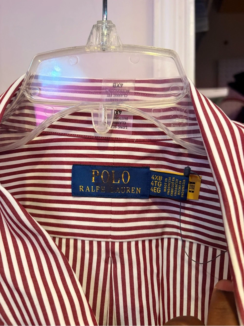 Polo Ralph Lauren Striped Stretch Poplin Shirt Big & Tall